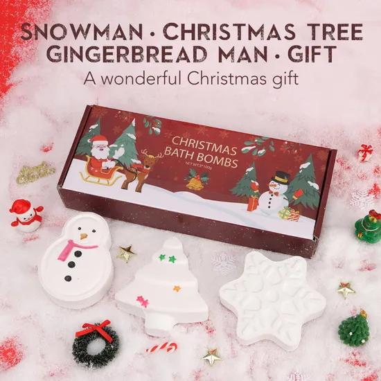 china christmas bath bomb set factory