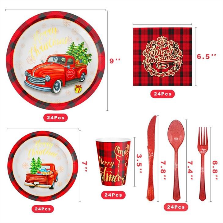 china christmas paper plates factory