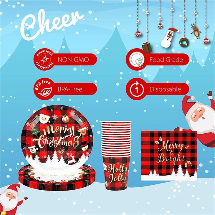 china christmas paper plates manufacture