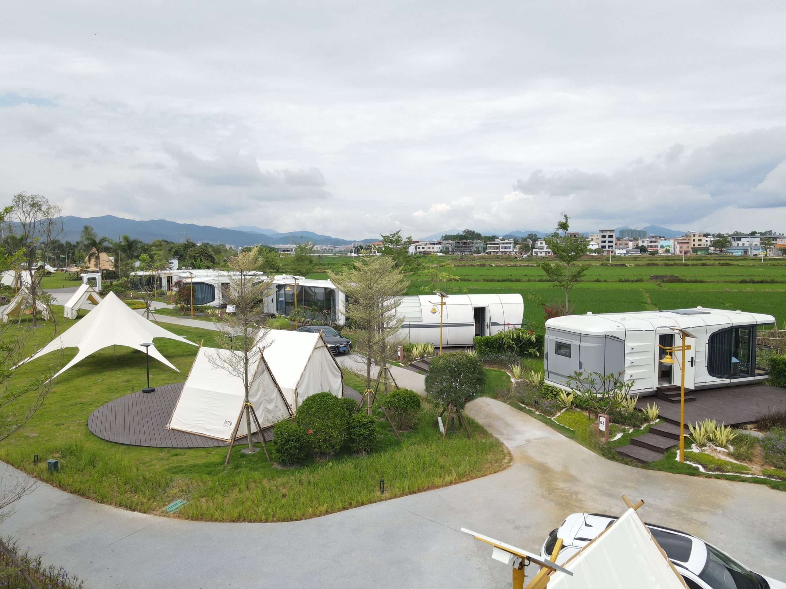 china custom brand mobile eco capsule tent oem