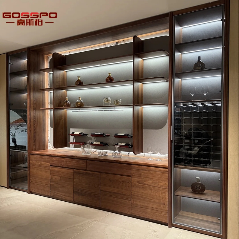 china customized oem wooden liquor cabinet factory