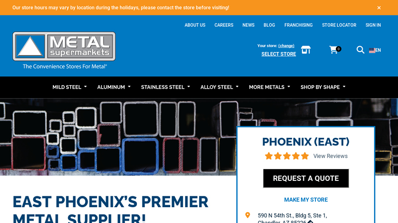 Steel & Metal Supplier in Phoenix (East)