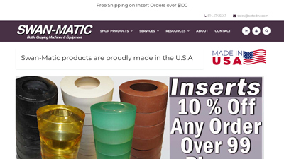 Swan-Matic: Bottle Capping Machines and Accessories