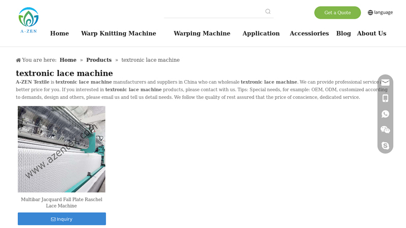 textronic lace machine