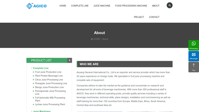 About - fruit juice machine