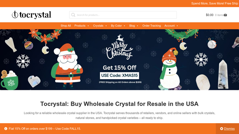 Tocrystal: Crystal Wholesale Supplier USA