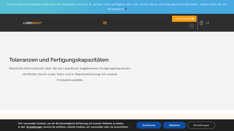 Tolerances and Manufacturing Capabilities