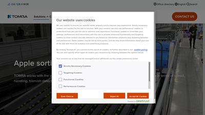 Apple Sorting and Grading machines - TOMRA