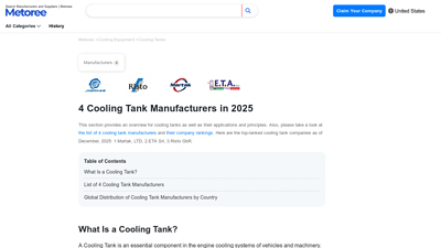 4 Cooling Tank Manufacturers in 2025 - Metoree