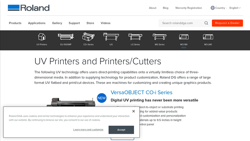 UV Printers and Printer/Cutters