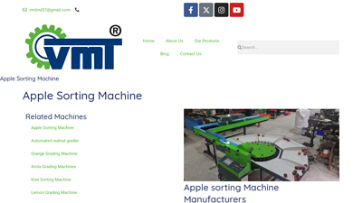 Top Apple Sorting Machine Manufacturers in India | VMT Apple