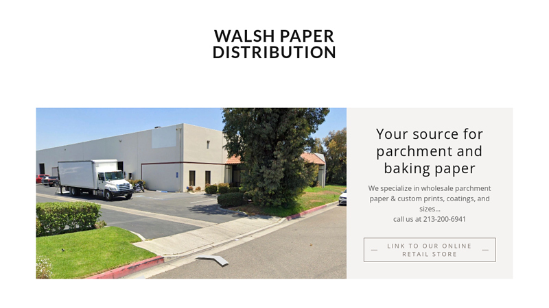 Walsh Paper Distribution, for Tamale Paper