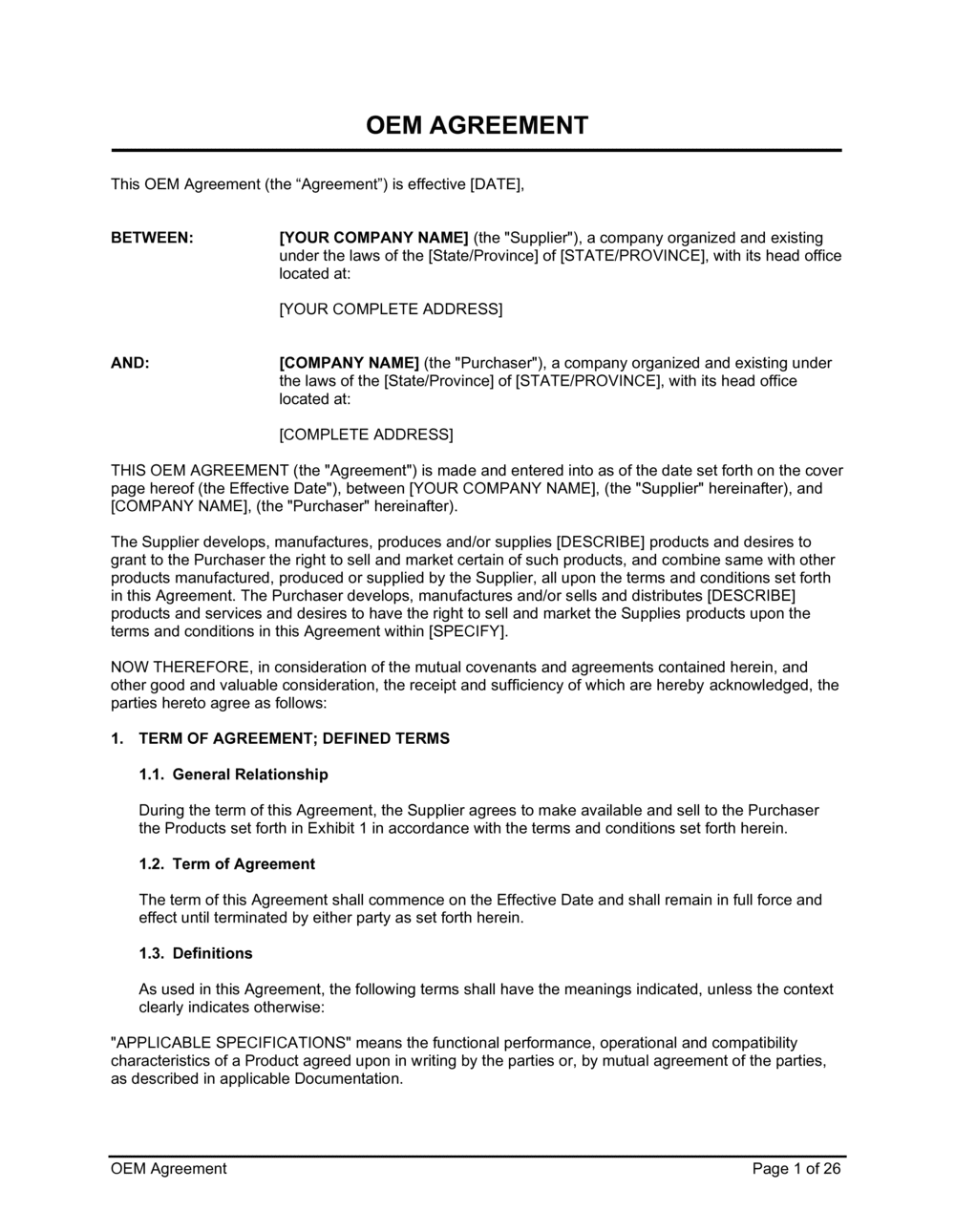 What is an OEM Agreement? (Key Terms + Sample)