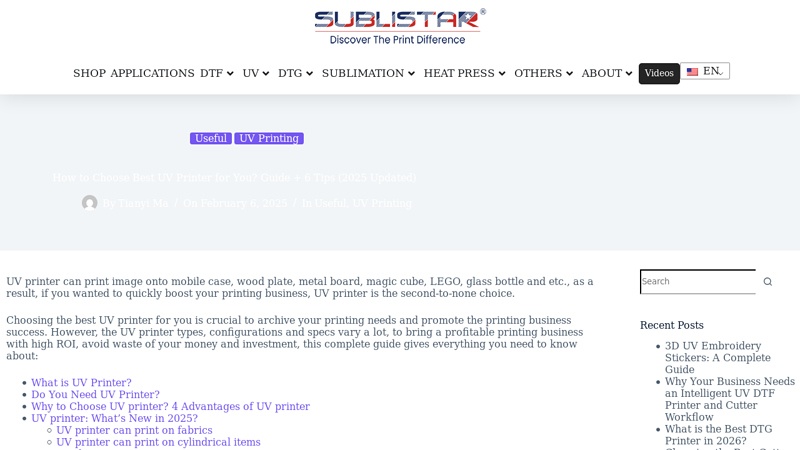 What is UV Printer? Know the Pros & Cons + Buyer's Guide 2025