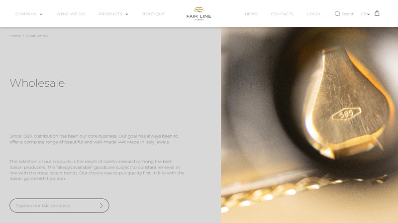 Wholesale 14k gold jewelry distributors and manufacturers