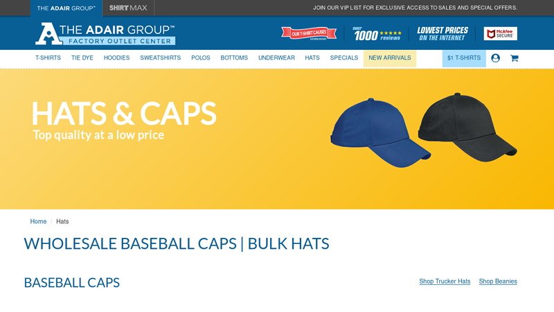 Wholesale Baseball Caps