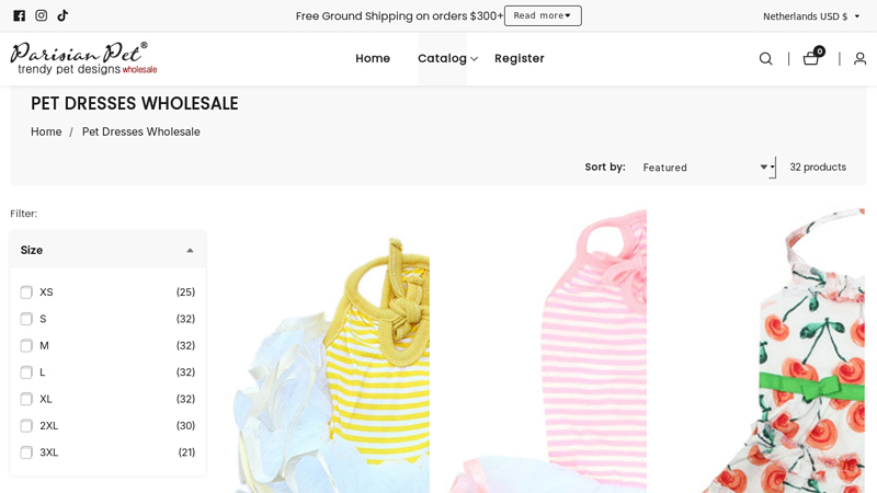 Wholesale Dog Dresses