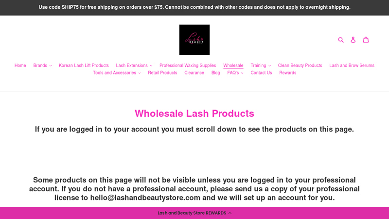 Wholesale Lash Products