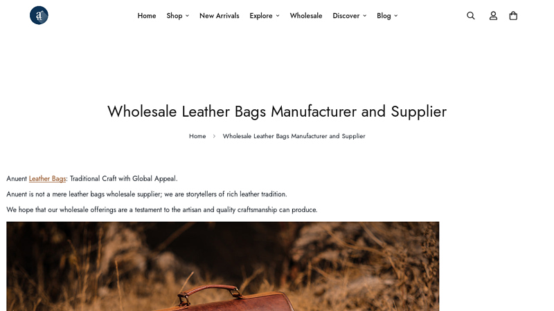 Wholesale Leather Bags Manufacturer and Supplier in USA