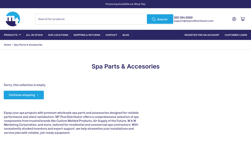 Wholesale Spa Parts & Accessories