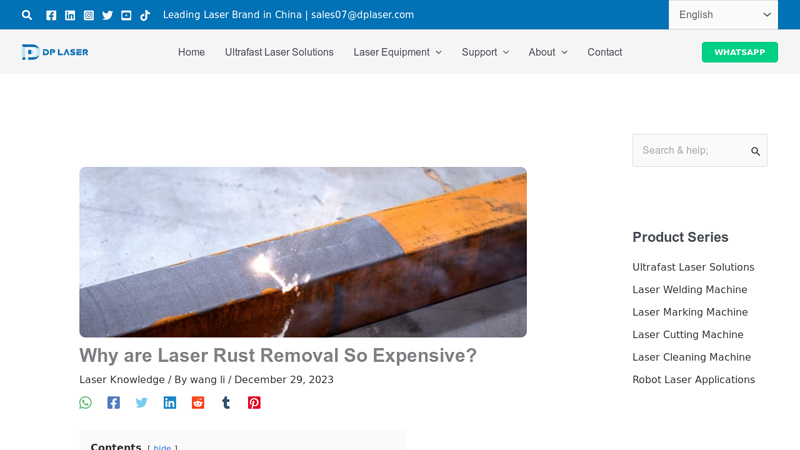 Why are Laser Rust Removal So Expensive?