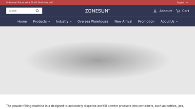 Auger Dry Powder Filling Machine-ZONESUN