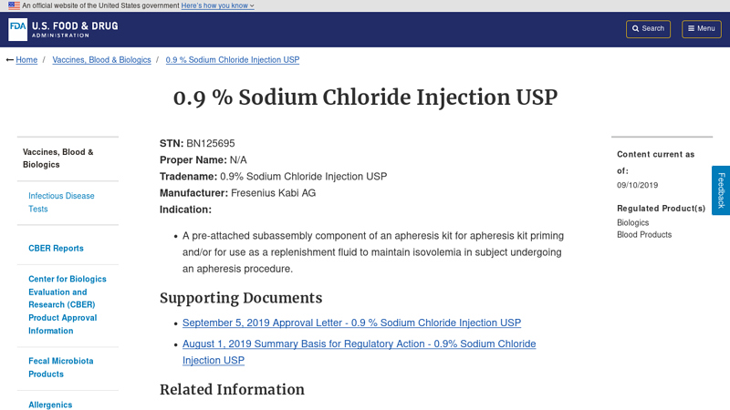 0.9 % Sodium Chloride Injection USP