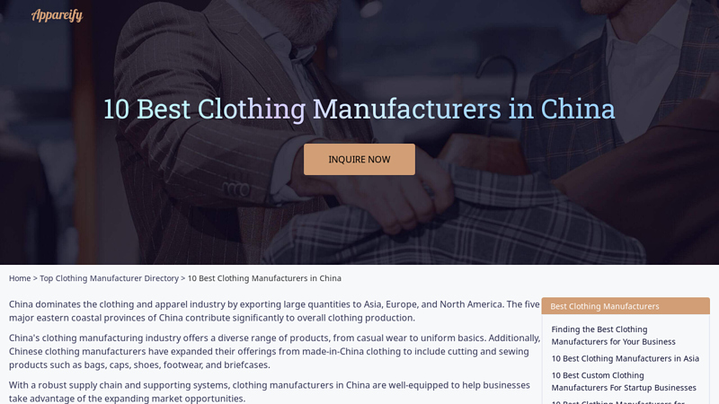 10 Best Clothing Manufacturers in China