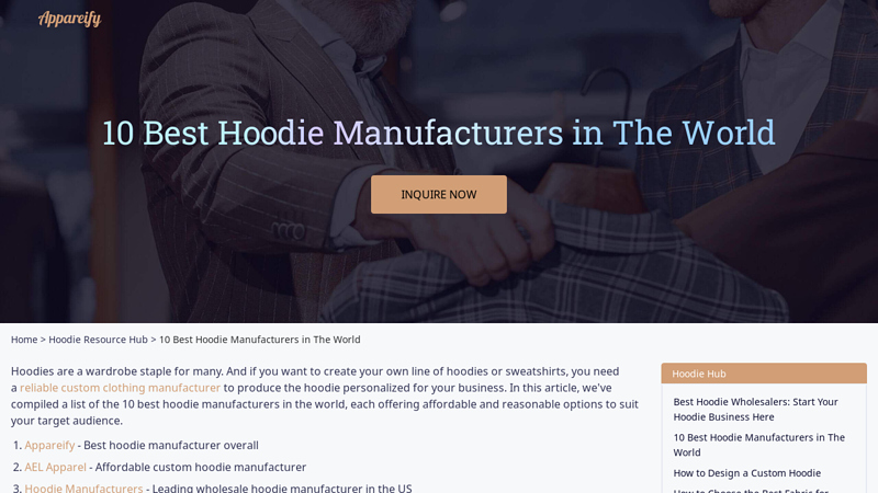 10 Best Hoodie Manufacturers Worldwide