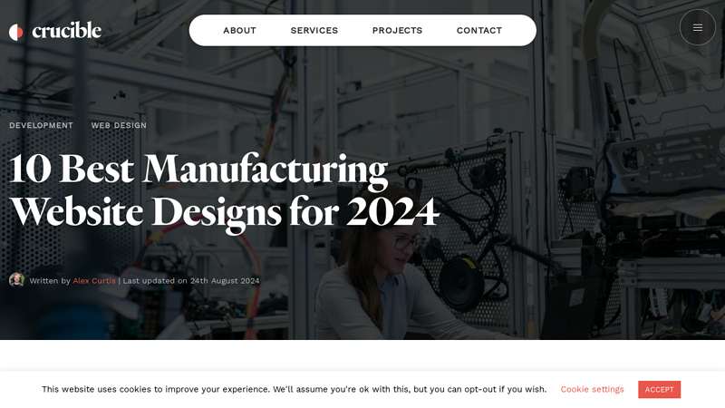 10 Best Manufacturing Website Designs for 2024
