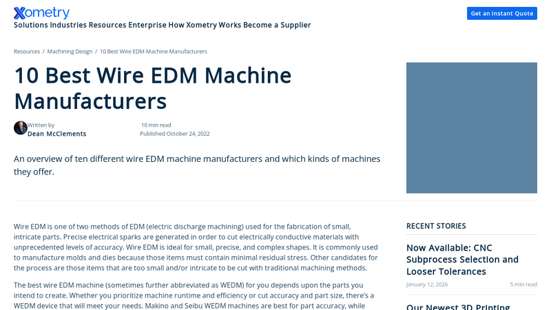 10 Best Wire EDM Machine Manufacturers