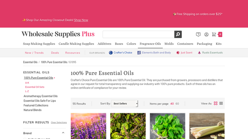 100% Pure Essential Oils