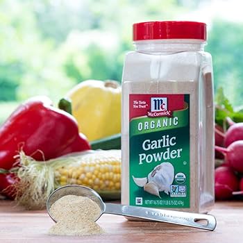 100% Pure Organic Granulated Garlic & Garlic Powder
