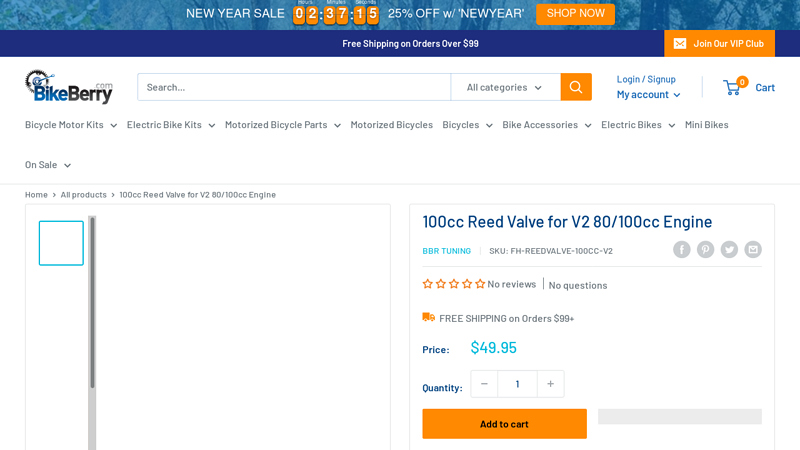 100cc Reed Valve for V2 80/100cc Engine