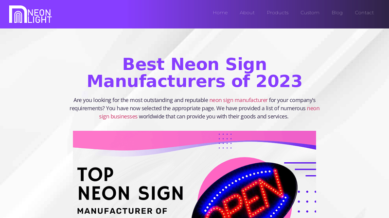 11 Best Neon Sign Manufacturers of 2023