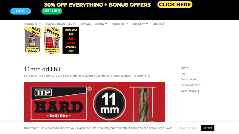 11mm drill bit for metal