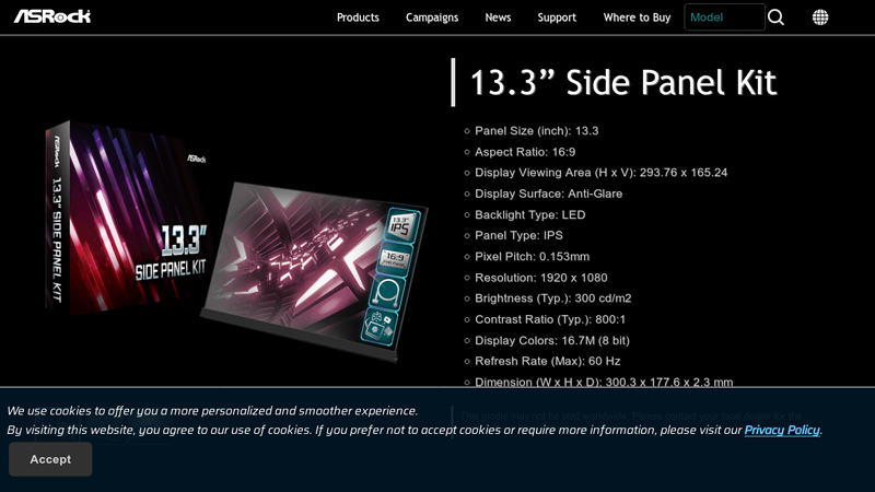 13.3” Side Panel Kit.