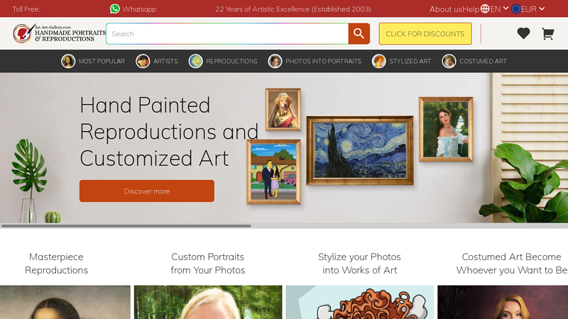 1st Art Gallery: Oil Painting Reproductions