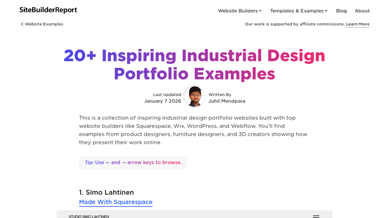 20+ Inspiring Industrial Design Portfolio Examples