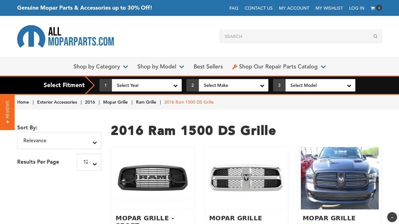 2016 Ram 1500 DS Grille