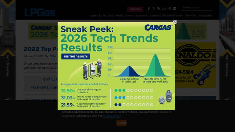 2022 Top Propane Retailers