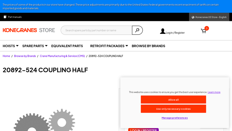 20892-524 COUPLING HALF