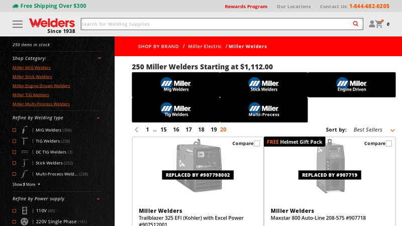 252 Miller Welders & Kits for sale from $1112.00