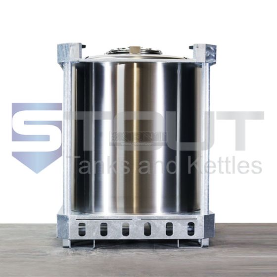 275 Gallon IBC Tote (304SS, Center Outlet)