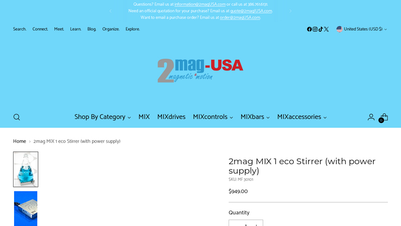2mag MIX 1 eco Stirrer (with power supply)