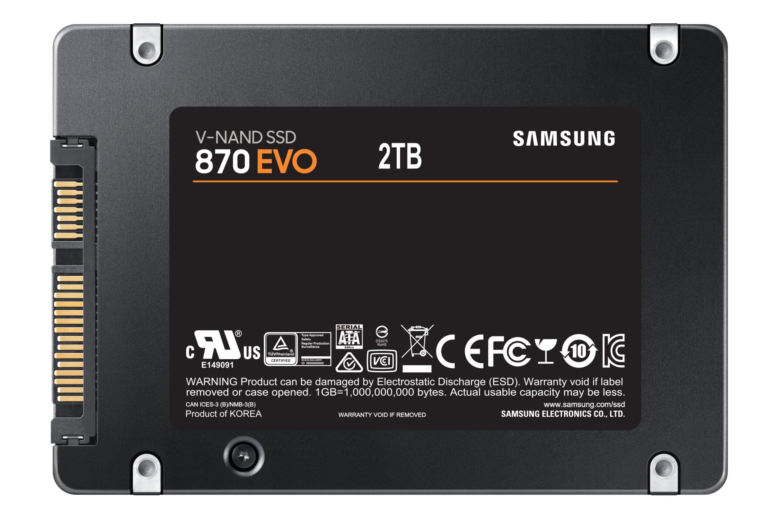 2TB SATA 2.5 inch SSD 870 EVO