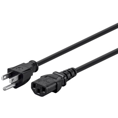 3 Prong C13 Power Cords Black