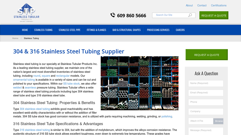 304 & 316 Stainless Steel Tubing Supplier
