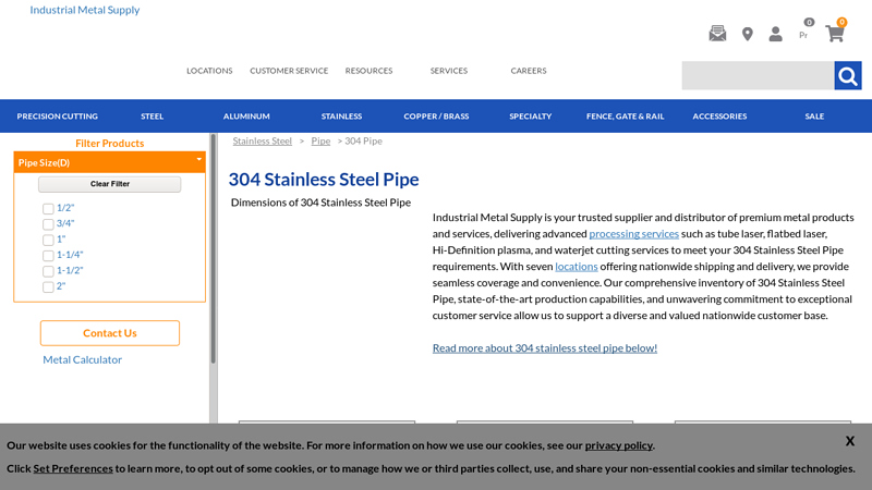 304 Stainless Steel Pipe