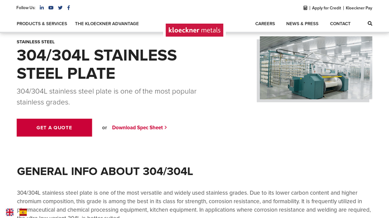 304/304L Stainless Steel Plate